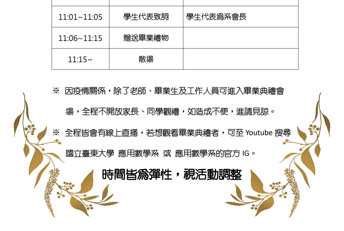 111級畢業典禮